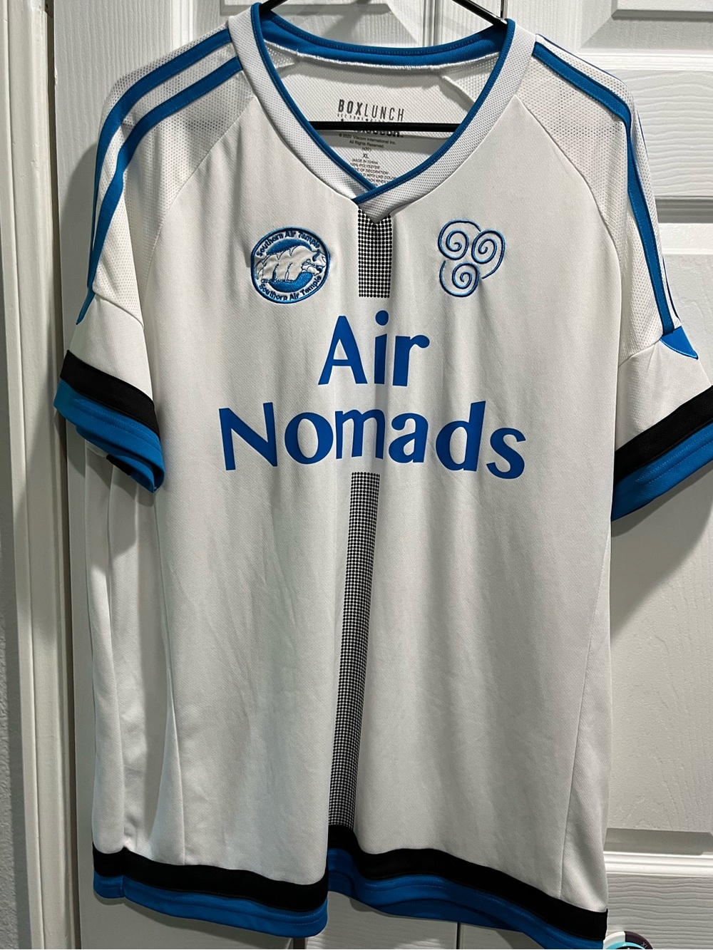 BoxLunch Avatar the Last Airbender Air Nomads White & Blue Men’s Jersey